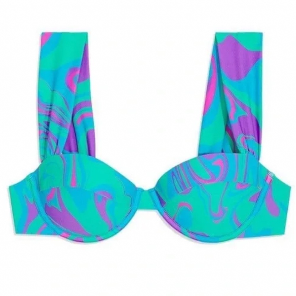 WeWore What Claudia Paradise Marble Bikini Top